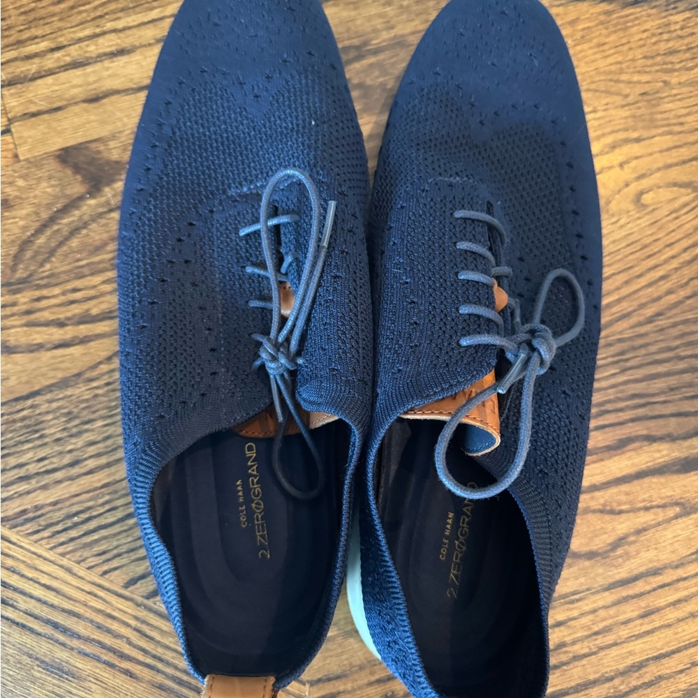 Cole Haan Men's Dark Blue Zerogrand Oxfords